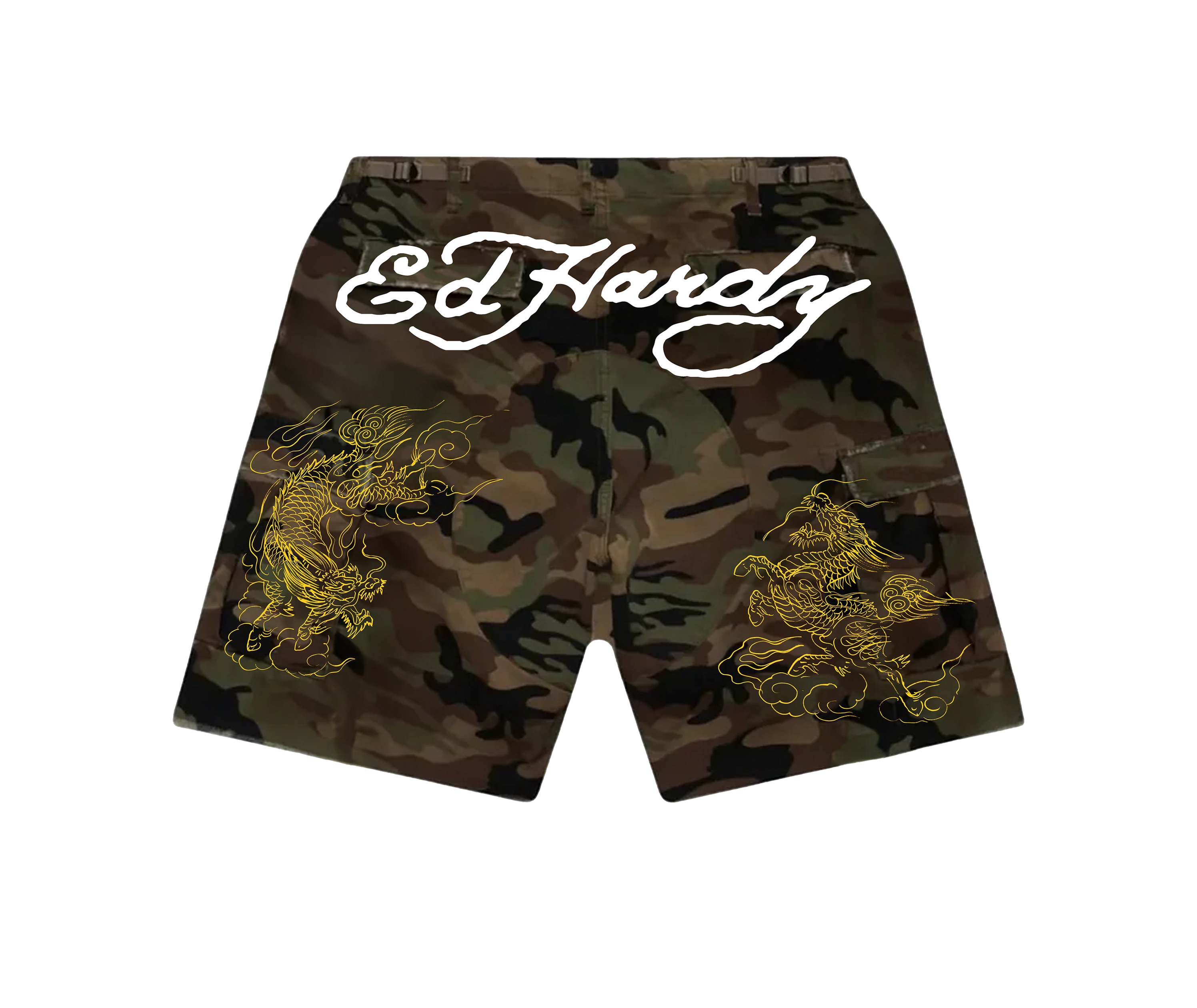 Ed Hardy x Matuê "Dragon" Bermuda Camuflada