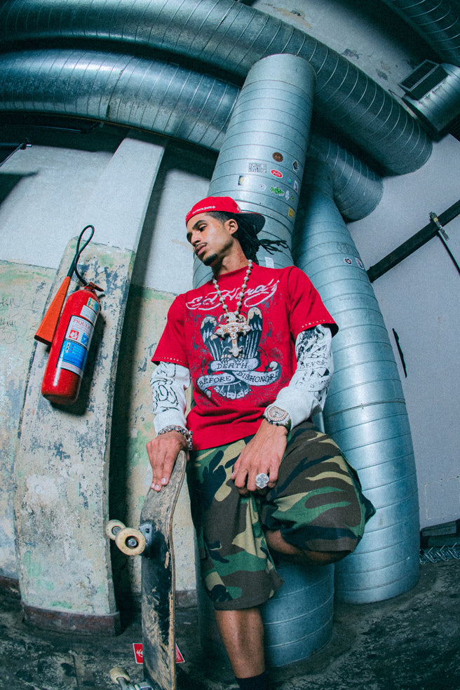 Ed Hardy x Matuê "Death Before Dishonor" Manga Longa