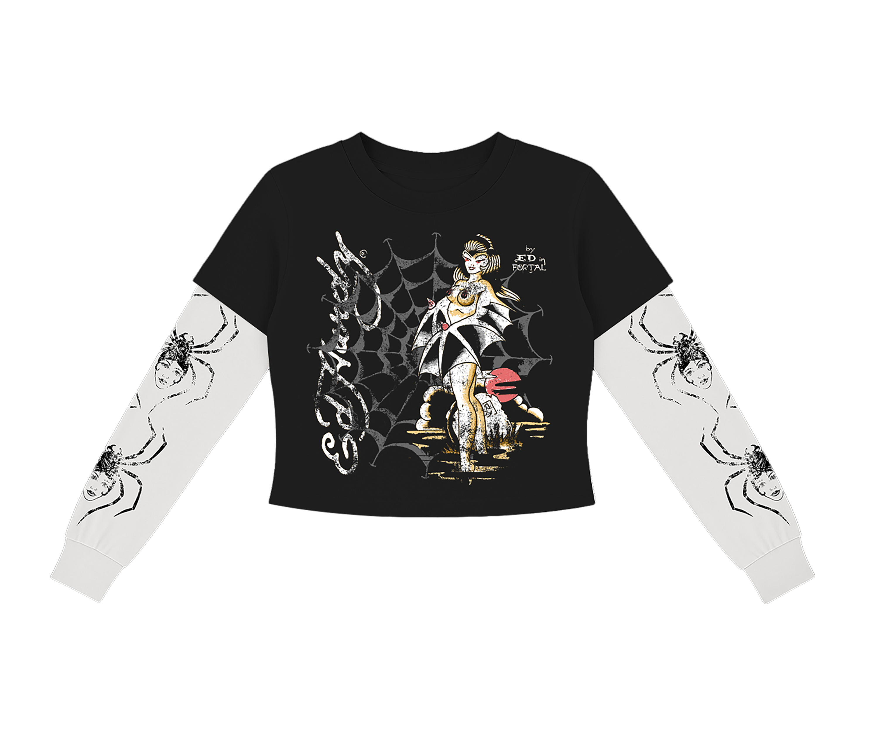 Ed Hardy x Matuê "Tarantula" Manga Longa Feminina