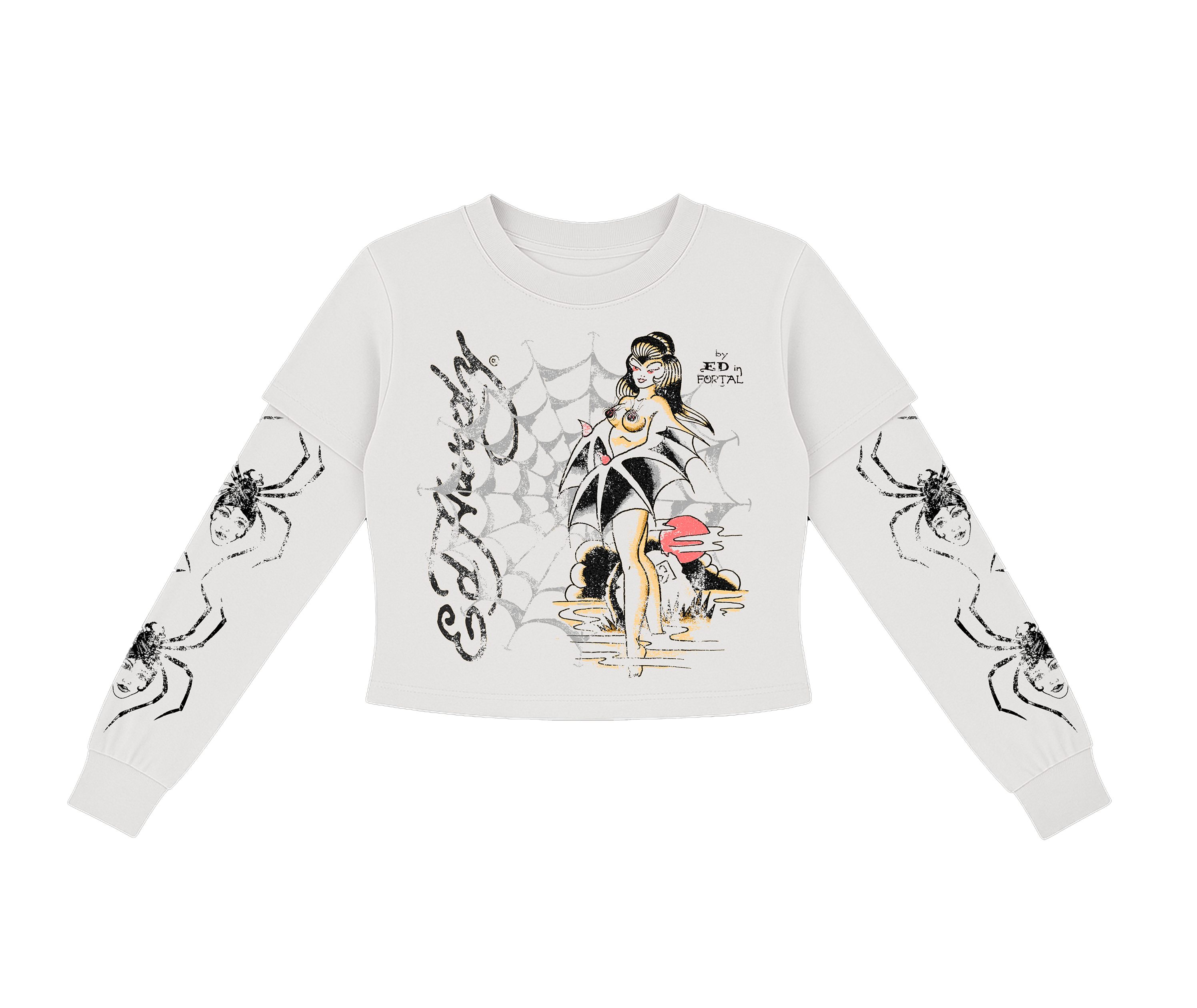 Ed Hardy x Matuê "Tarantula" Manga Longa Feminina
